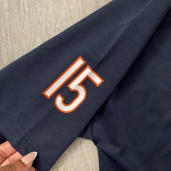 NFL Youth Chicago Bears Brandon Marshall Navy Blue Team Color Jersey Tee Large - Picture 6 of 12